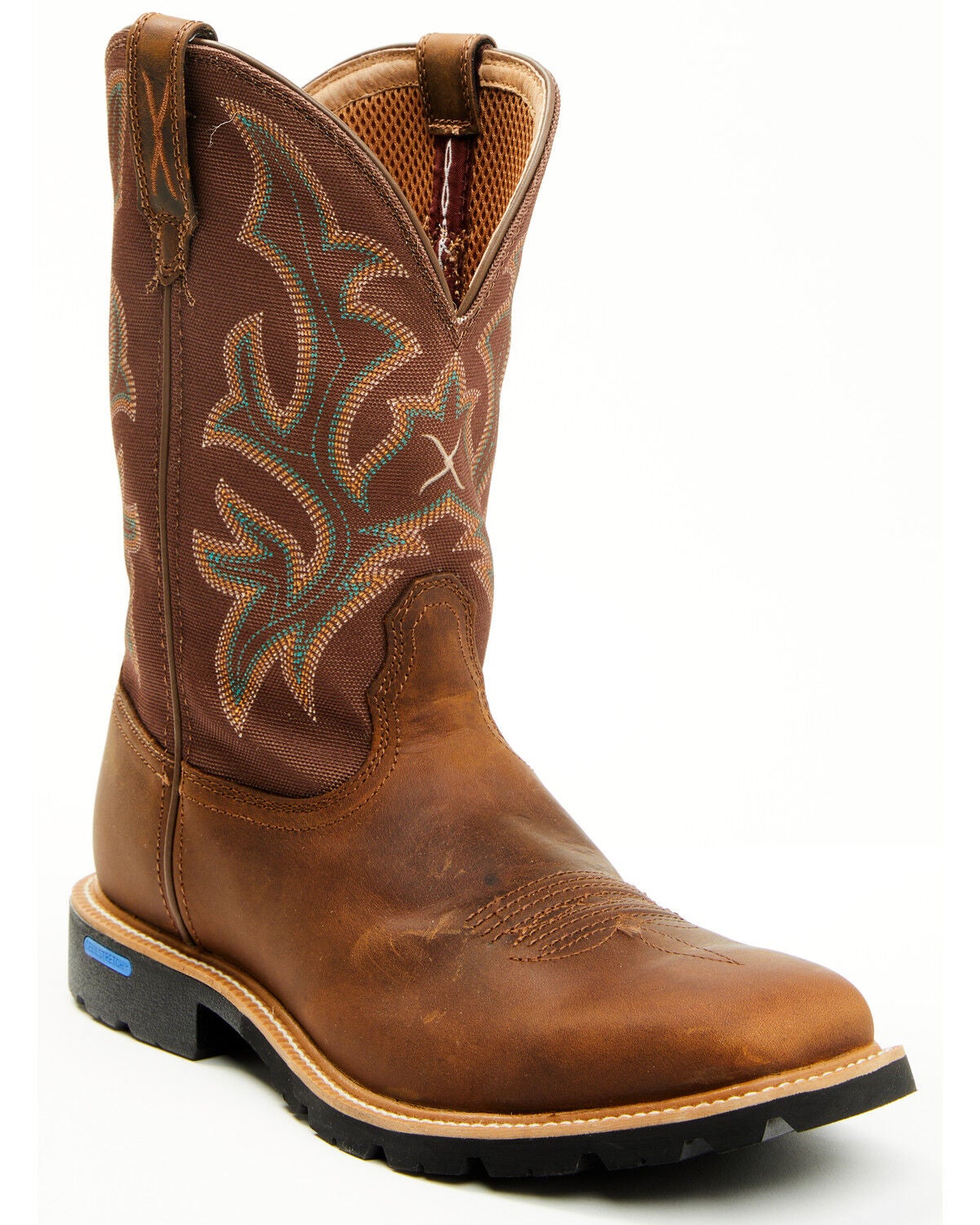Twisted X Men's 11" Tech X&trade; Performance Western Boots - Broad Square Toe, Brown, hi-res