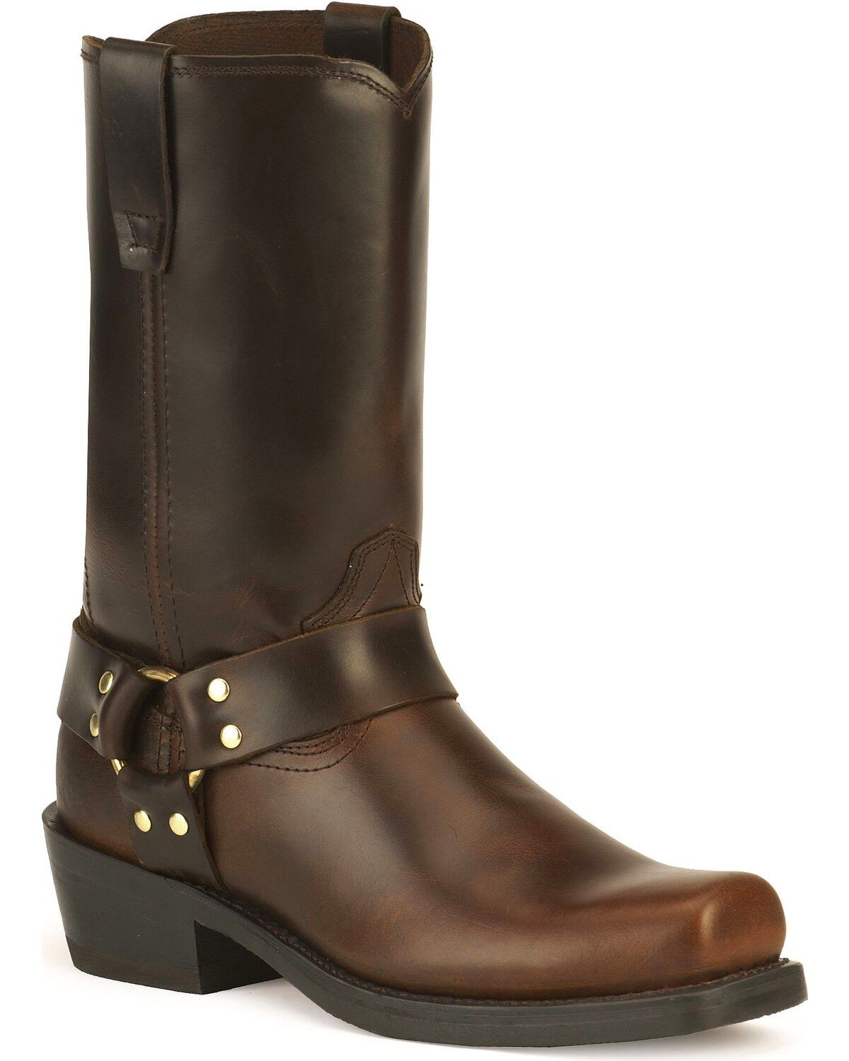 Durango Men's Harness Motorcycle Boots, Brown, hi-res