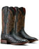 Image #2 - Ariat Men's Exotic Full Quill Ostrich Classic Cash Western Boots - Broad Square Toe, Black, hi-res