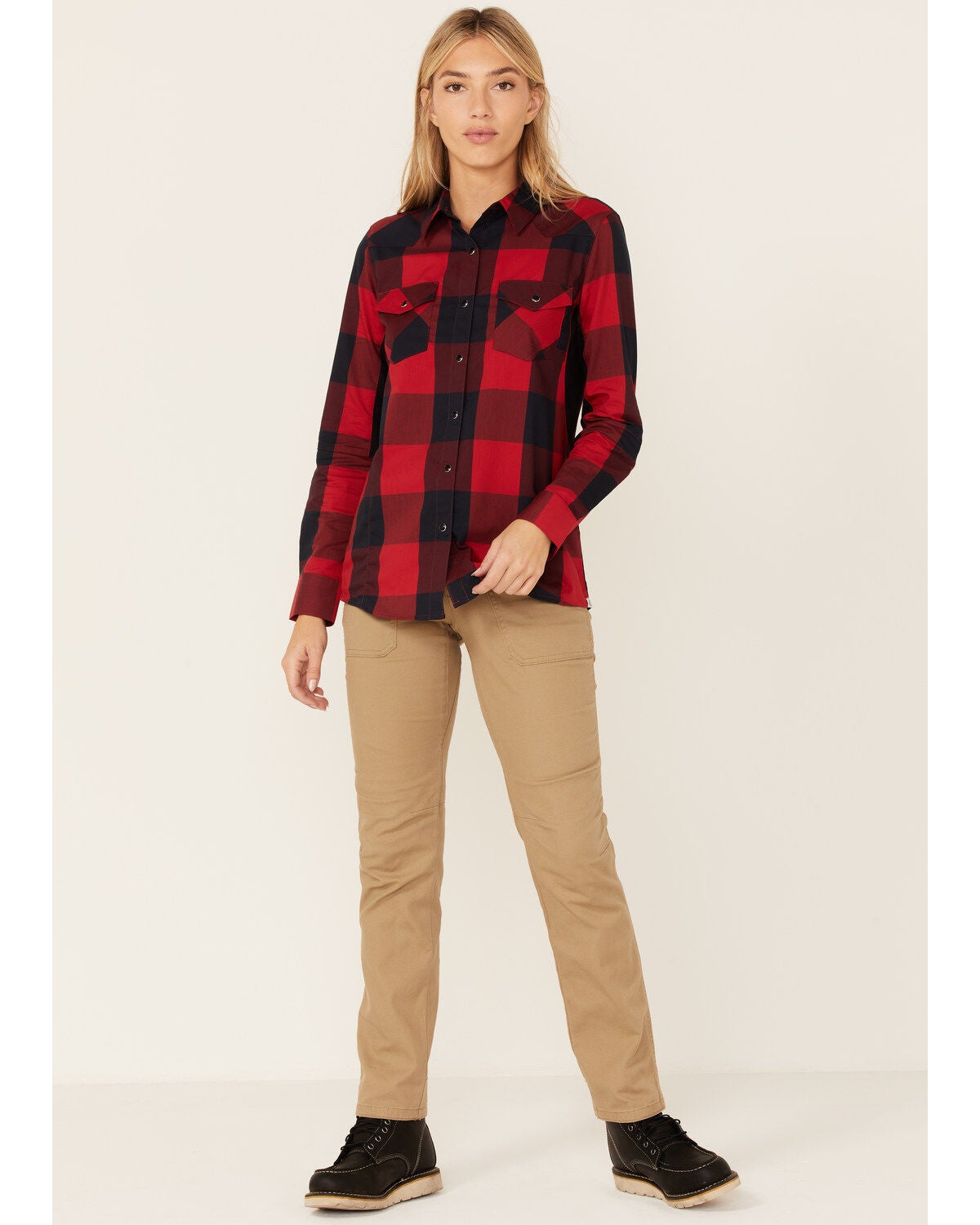 Wrangler Women's Canvas Pants, Beige, hi-res