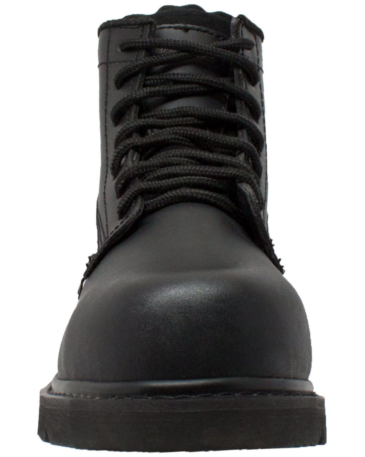 Image #3 - Ad Tec Men's 6" Lace-Up Work Boots - Composite Toe, Black, hi-res