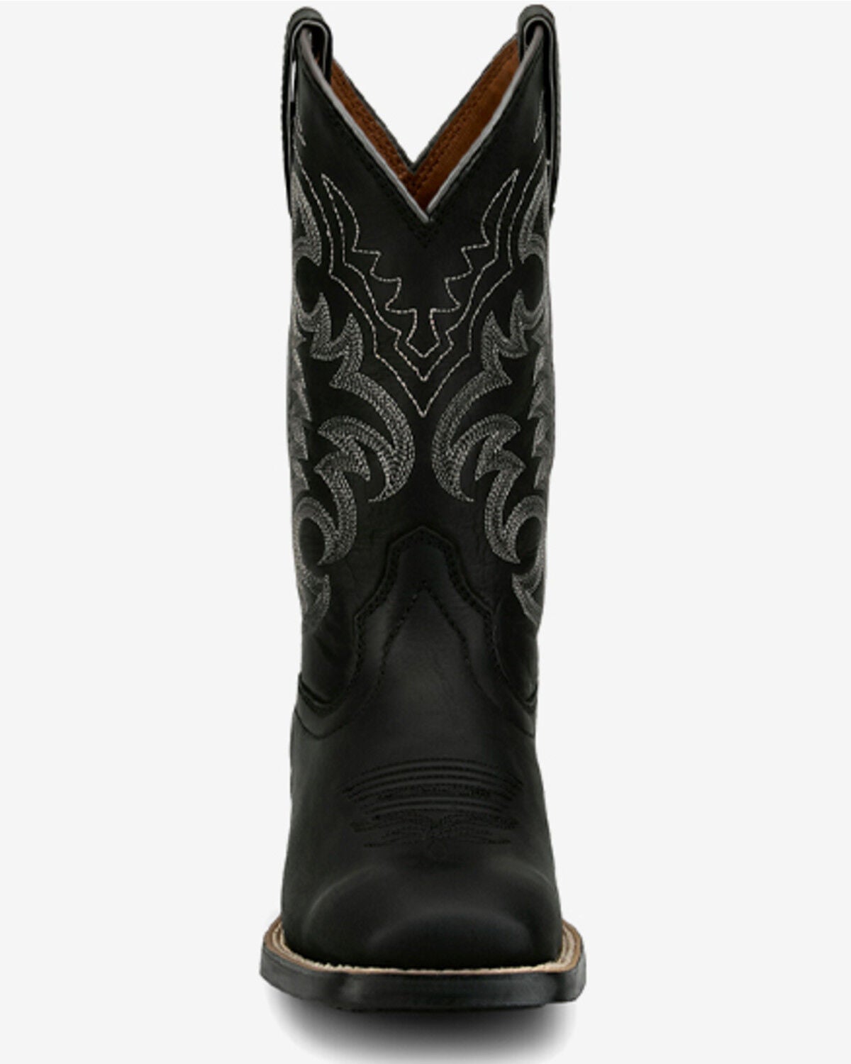 Image #4 - Justin Women's Stampede Della Performance Western Boots - Broad Square Toe, Black, hi-res