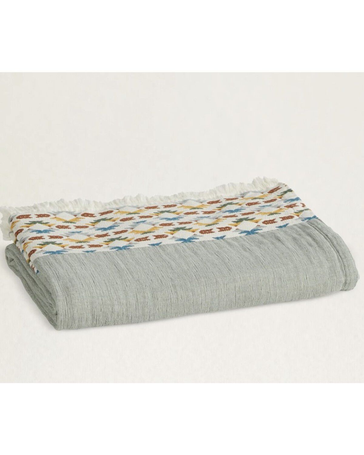 Image #5 - Pendleton Organic Cotton Fringed Throw, Multi, hi-res