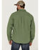 Image #4 - Brothers and Sons Men's Small Plaid Long Sleeve Button Down Western Shirt, Kelly Green, hi-res