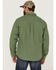 Image #4 - Brothers and Sons Men's Small Plaid Long Sleeve Button Down Western Shirt , Kelly Green, hi-res