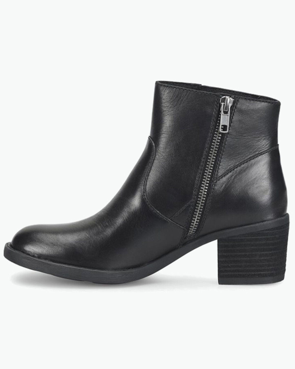 Image #3 - Born Women's Rowan Western Booties - Round Toe, Black, hi-res