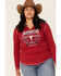 Image #1 - White Label by Panhandle Women's Red Rodeo City Tour Fringe Tee - Plus, , hi-res