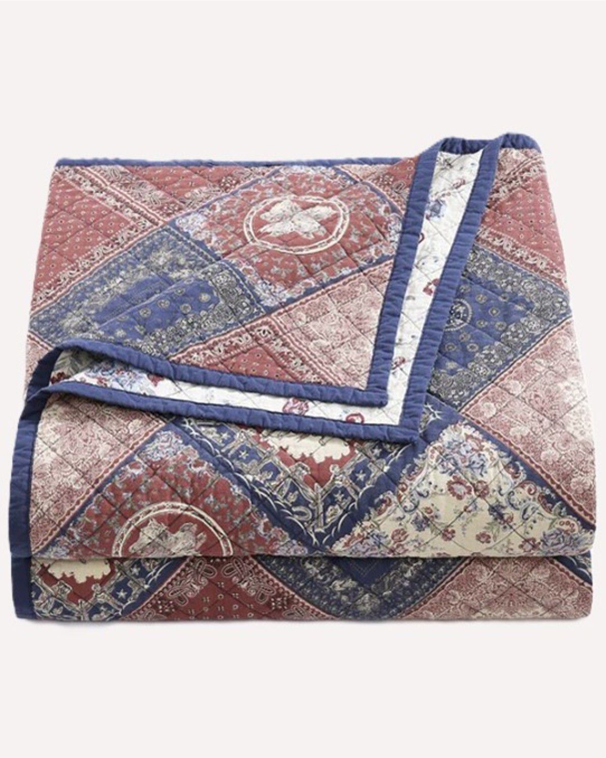 Image #3 - HiEnd Accents Patchwork Bandana Reversible King Size Quilt Set - 3 Piece, Multi, hi-res