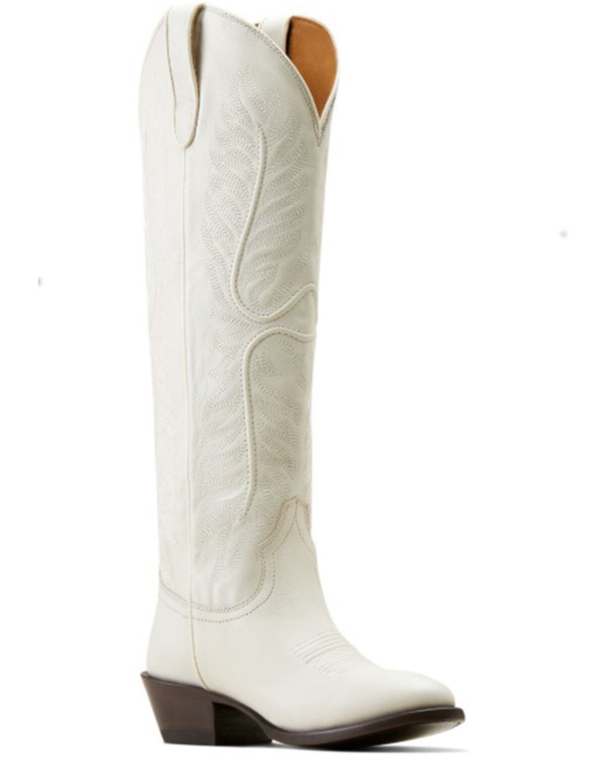 Ariat Women's Belle StretchFit Tall Western Boots - Round Toe, White, hi-res