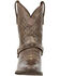Durango Women's Crush Western Booties - Square Toe , Distressed Brown, hi-res