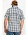 Carhartt Men's Rugged Flex Rigby Plaid Print Short Sleeve Work Shirt , Dark Grey, hi-res
