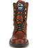 Georgia Men's 8" Eagle Light Lace-Up Work Boots - Round Toe, Russet, hi-res