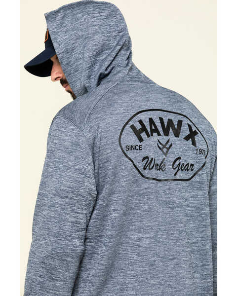 Image #5 - Hawx Men's Navy Petrol French Terry Hooded Work Sweatshirt , , hi-res