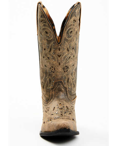 Laredo Women's Scandalous Studded Western Boots, Brown, hi-res