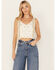 Free People Women's Virgo Tank Top, Ivory, hi-res