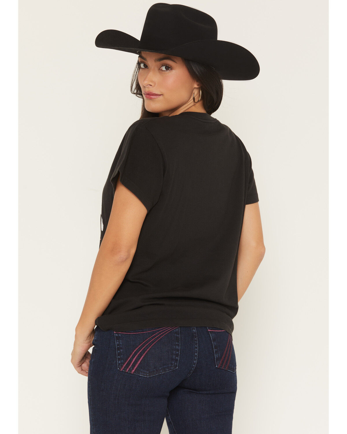Image #4 - Girl Dangerous Women's Howdy Horse Short Sleeve Graphic Tee, Black, hi-res