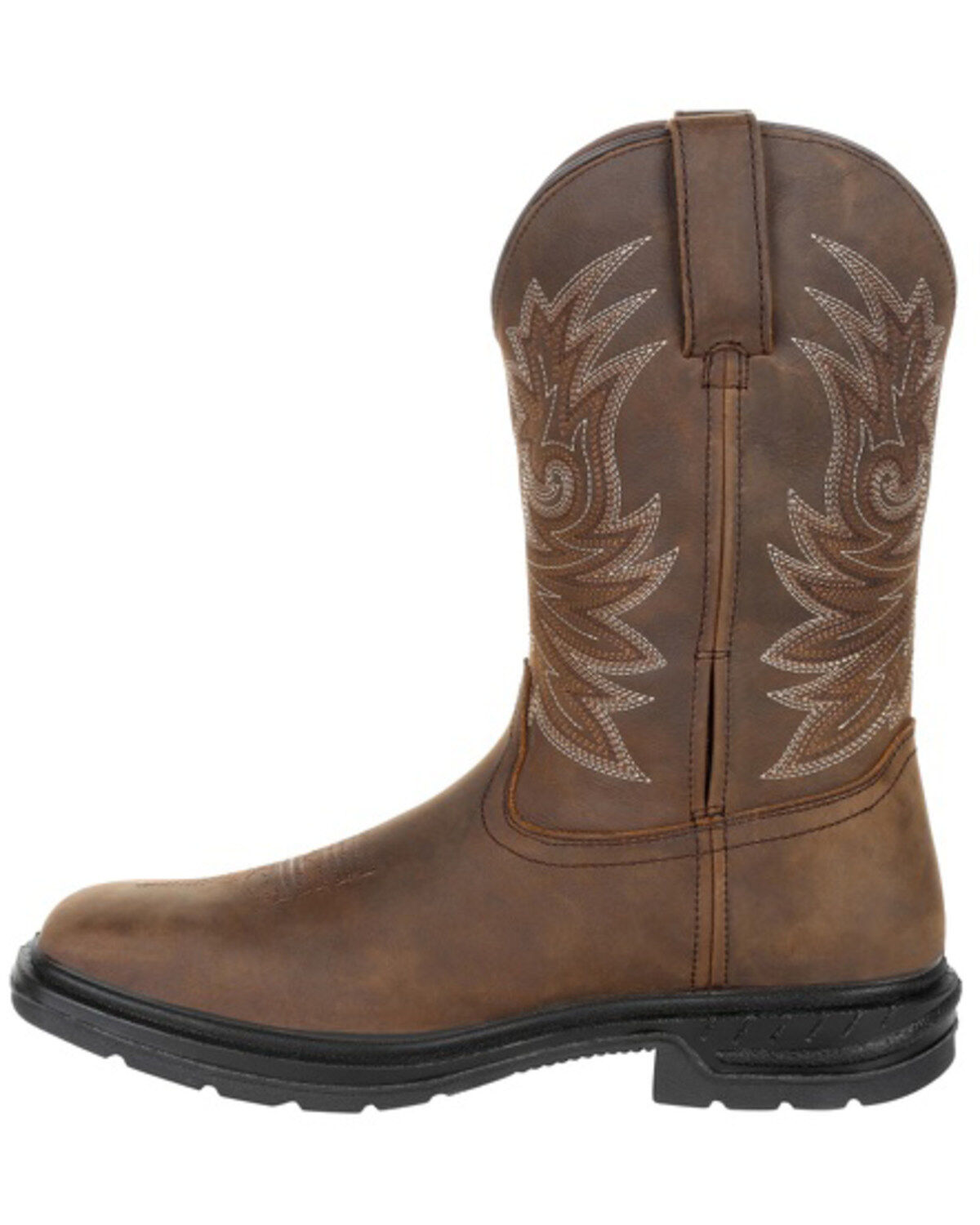 rocky square toe work boots
