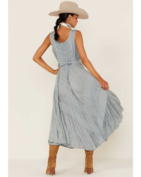 Image #4 - Scully Women's Lace-Up Jacquard Dress, Grey, hi-res