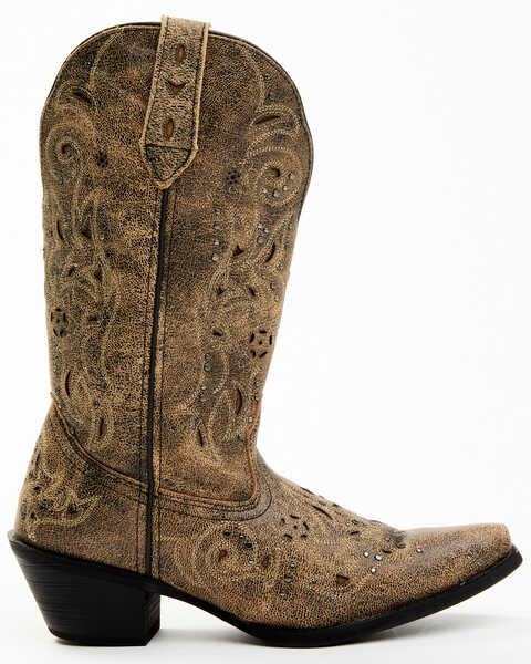 Image #3 - Laredo Women's Scandalous Studded Western Boots, Brown, hi-res