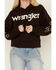 Image #3 - Wrangler Retro Women's Southwestern Sleeve Logo Hoodie, , hi-res