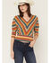 Image #1 - Shyanne Women's Hamilton Striped Dolman Sweater, Teal, hi-res