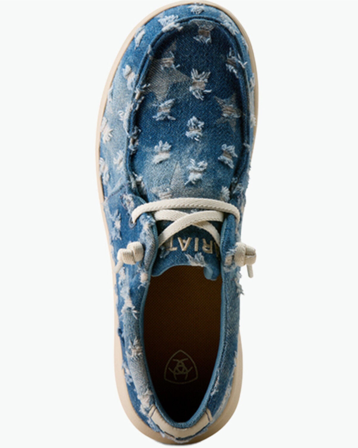 Image #4 - Ariat Women's Denim Hilo Casual Shoes - Moc Toe, Blue, hi-res