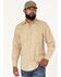 Image #1 - Resistol Men's Wheat Ridge Check Button Down Western Shirt, Sage, hi-res