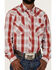 Image #3 - Cowboy Hardware Men's Burgundy Hombre Plaid Long Sleeve Pearl Snap Western Shirt, Burgundy, hi-res