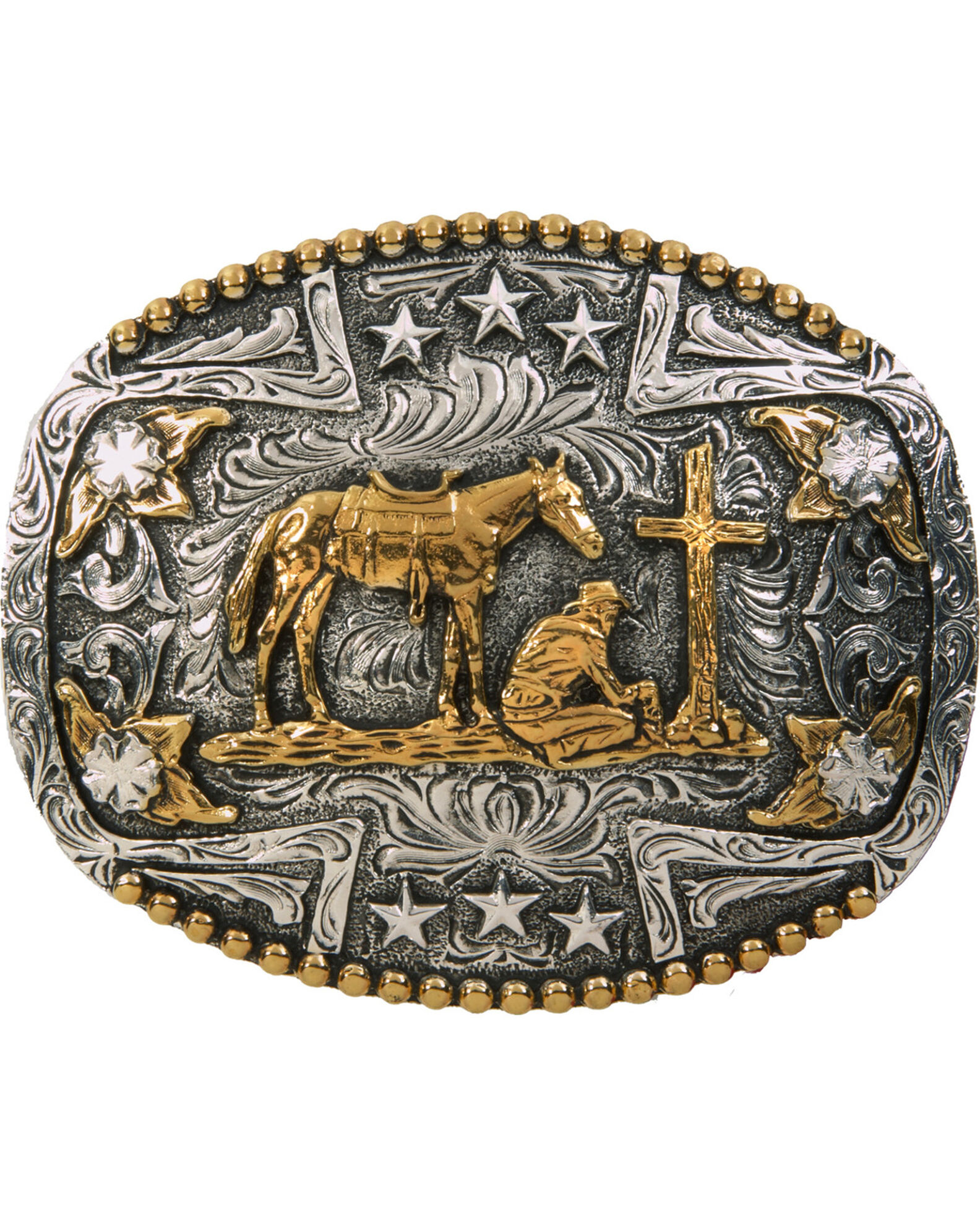 Praying cowboy clearance belt buckle