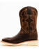 Image #3 - RANK 45® Men's Bullet Advanced Western Performance Boots - Broad Square Toe, Brown, hi-res
