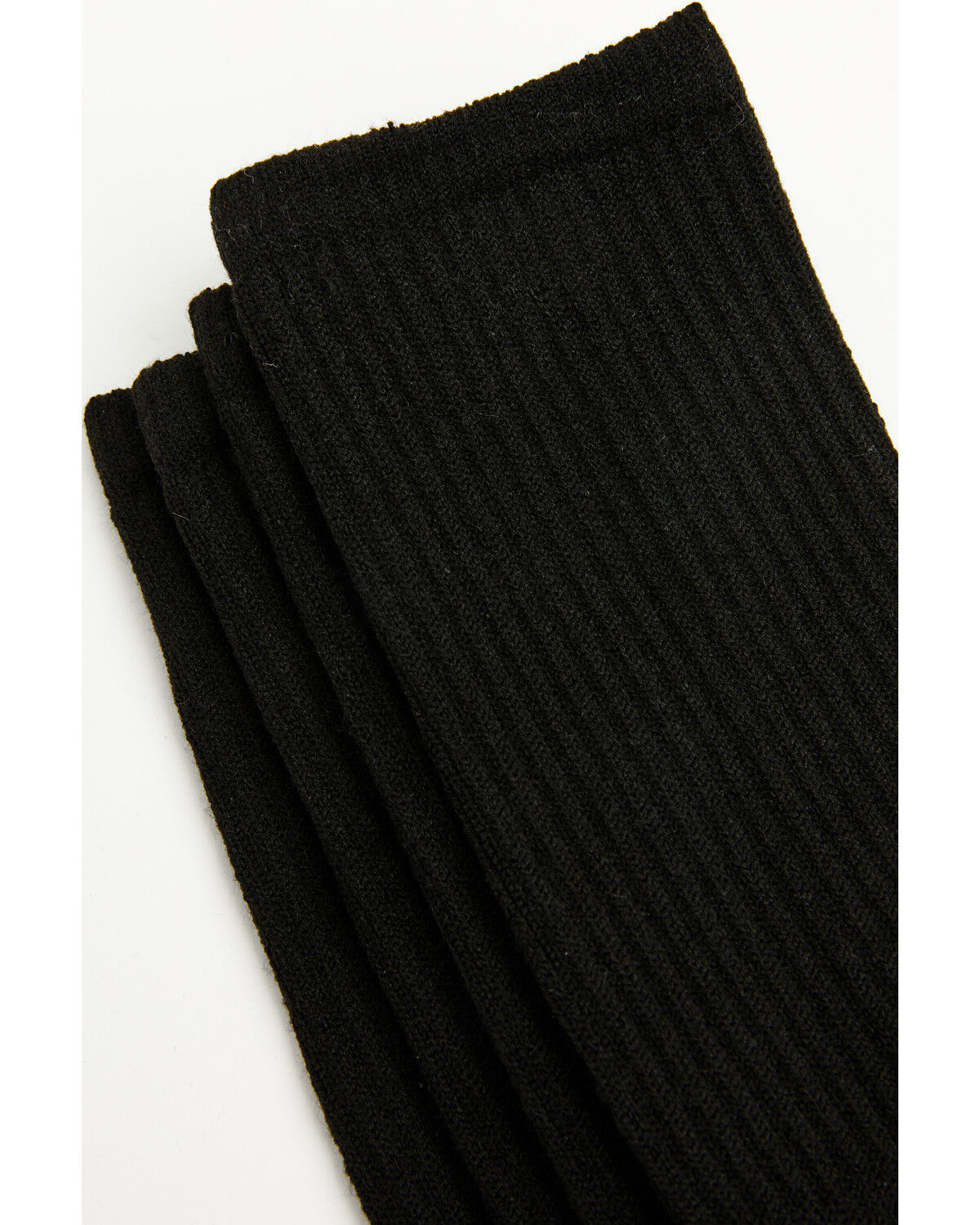 Image #2 - Dan Post Women's Crew Socks - 2 Pack, Black, hi-res