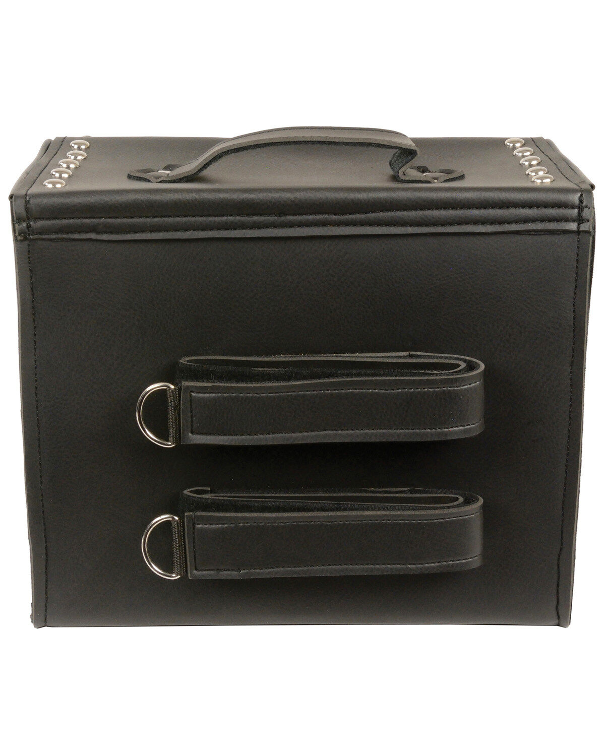 Image #3 - Milwaukee Leather Medium Studded PVC Sissy Bar Carry Bag, Black, hi-res
