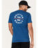 Brixton Men's Oath V Logo Graphic T-Shirt, Blue, hi-res