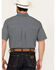 Image #4 - Cinch Men's ARENAFLEX Geo Print Short Sleeve Button Down Western Shirt, Navy, hi-res