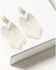 Image #1 - Shyanne Women's Beaded Fringe Statement Earrings, Silver, hi-res