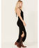 Spell Women's Sunray Knit Halter Dress, Black, hi-res