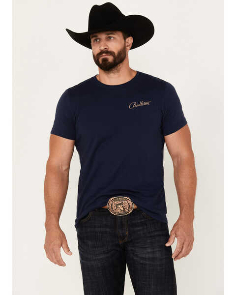 Pendleton Men's Trapper Peak Buffalo Short Sleeve Graphic T-Shirt, Navy, hi-res