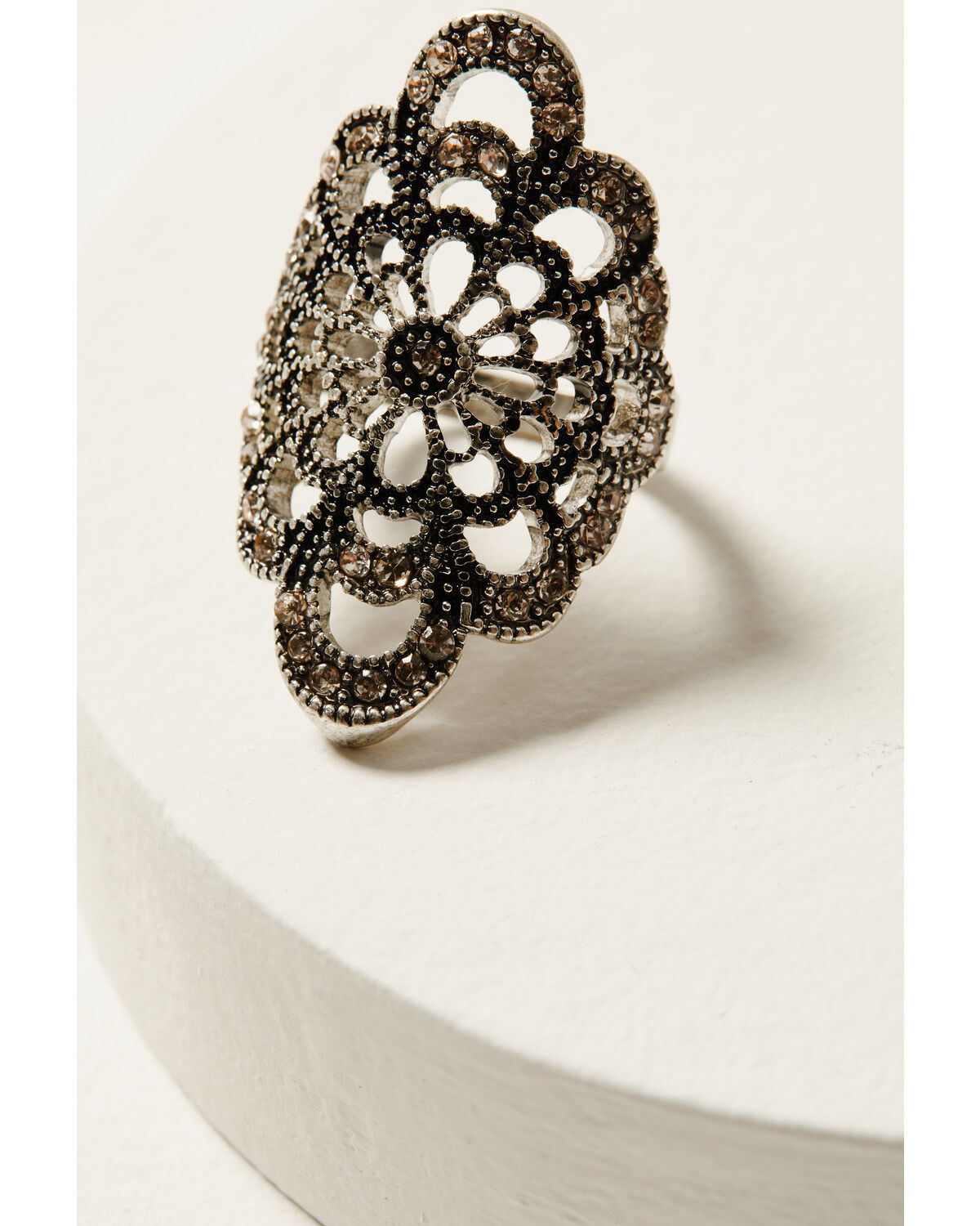 Shyanne Women's Champagne Chateau Filigree Statement Ring
