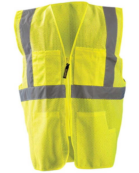 Airgas Safety Products Men's Hi-Vis Surveryor Work Vest , Yellow, hi-res