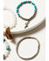 Shyanne Women's Prism Skies Rose Quartz & Turquoise Stretch Bracelet Set - 5-Piece, Silver, hi-res