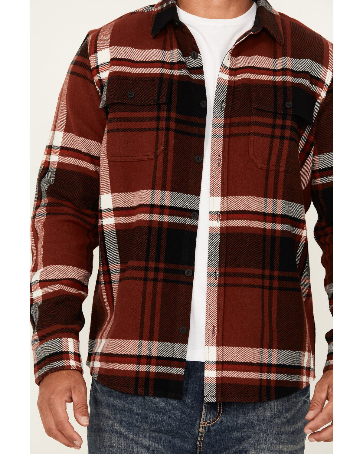 Product Name:  Brothers and Sons Men's Barrell Burley Plaid Print Long Sleeve Button-Down Flannel Shirt