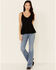 Image #2 - Idyllwind Women's Godet Rib Knit Tank Top, Black, hi-res