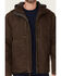 Image #3 - Hawx Men's Brown Castile Weathered Duck Hooded Zip-Front Insulated Work Jacket , Brown, hi-res