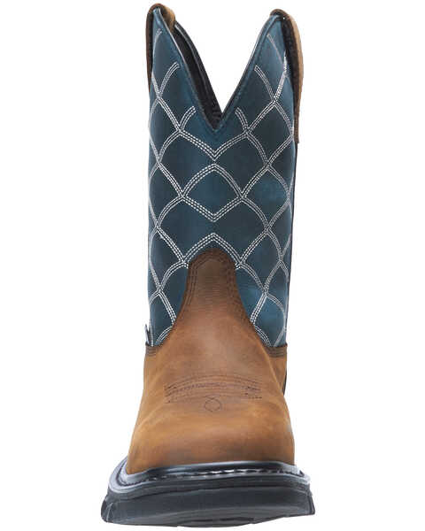Image #5 - Wolverine Men's Ranch King Western Work Boots - Composite Toe, Blue, hi-res
