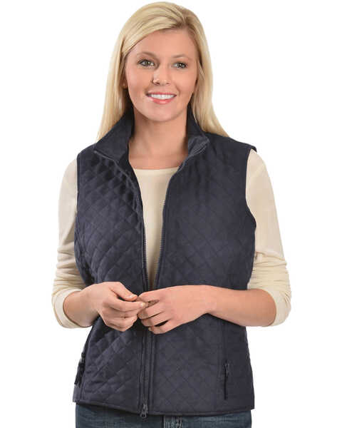 Outback Trading Co. Women's Grand Prix Vest, Navy, hi-res