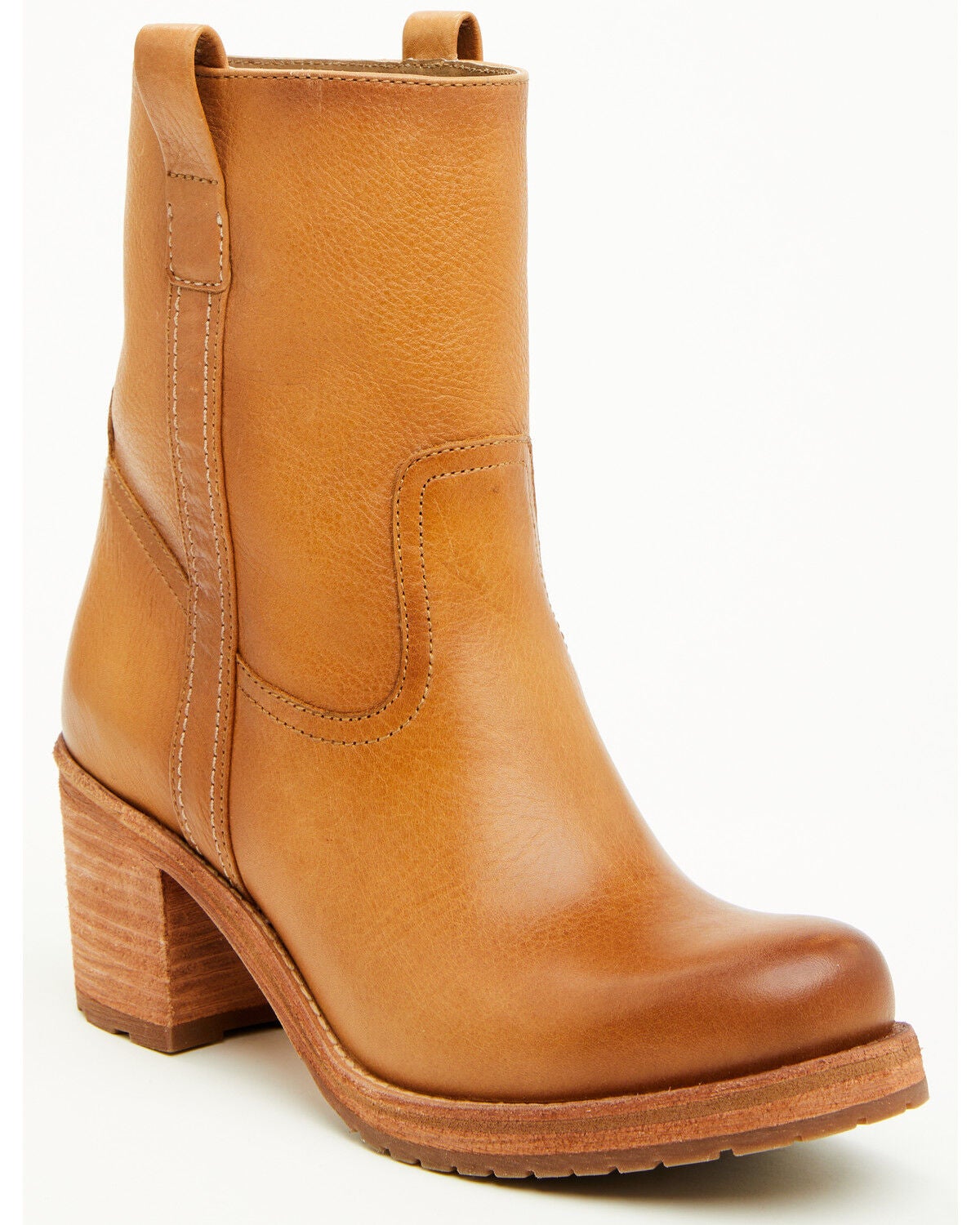 Cleo + Wolf Women's Scout Short Boots - Round Toe, Honey, hi-res