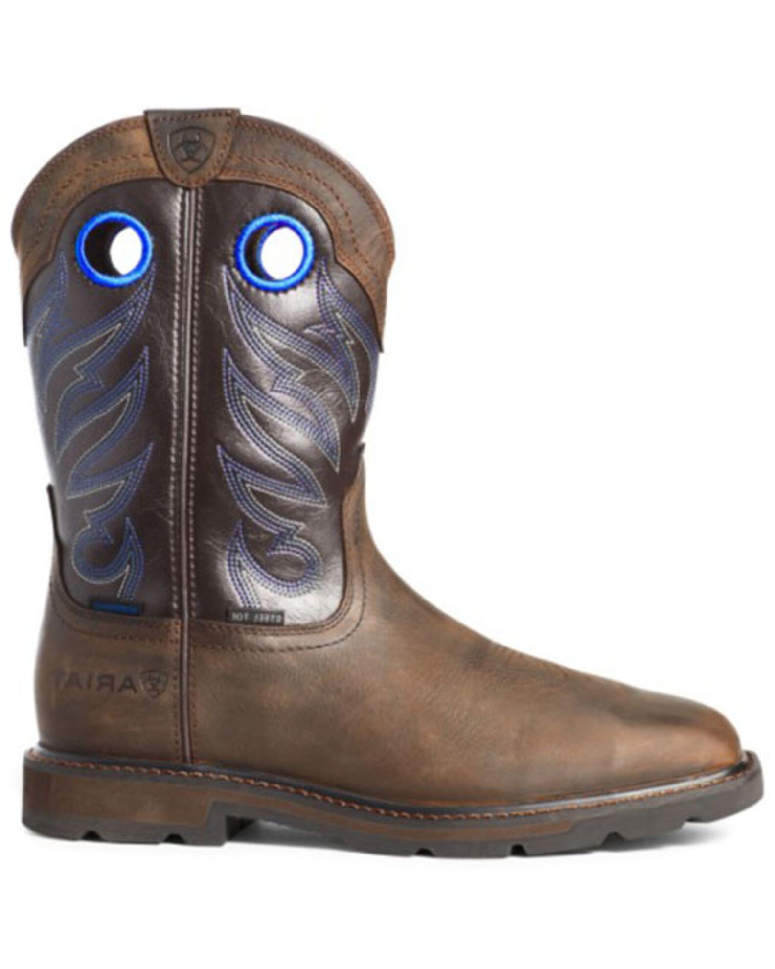 Ariat Men s Dark Brown Groundwork Western Work Boots Steel Toe Boot Barn