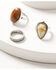 Image #1 - Shyanne Women's Earthy Ring Set - 3 Piece, Silver, hi-res
