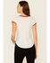 Image #4 - Shyanne Women's All-American Cowgirl Graphic Short Sleeve Ringer Tee, White, hi-res