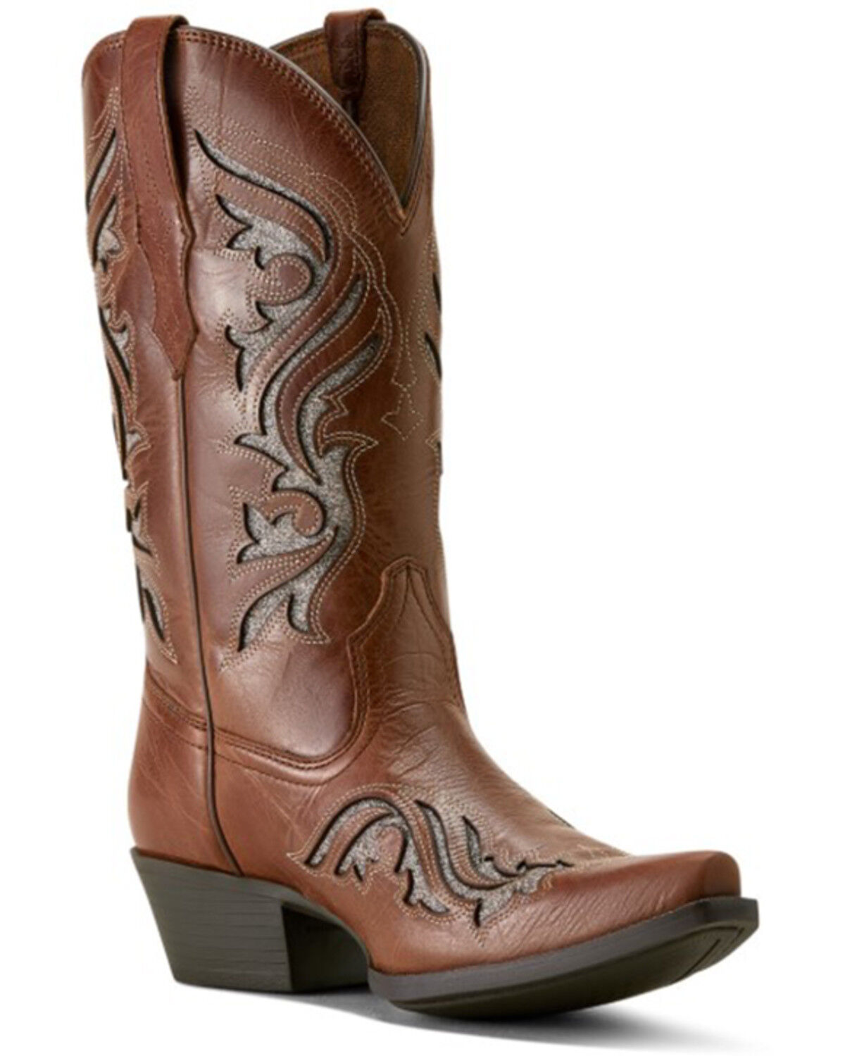 Image #1 - Ariat Women's Heritage Bliss Western Boots - Snip Toe, Brown, hi-res